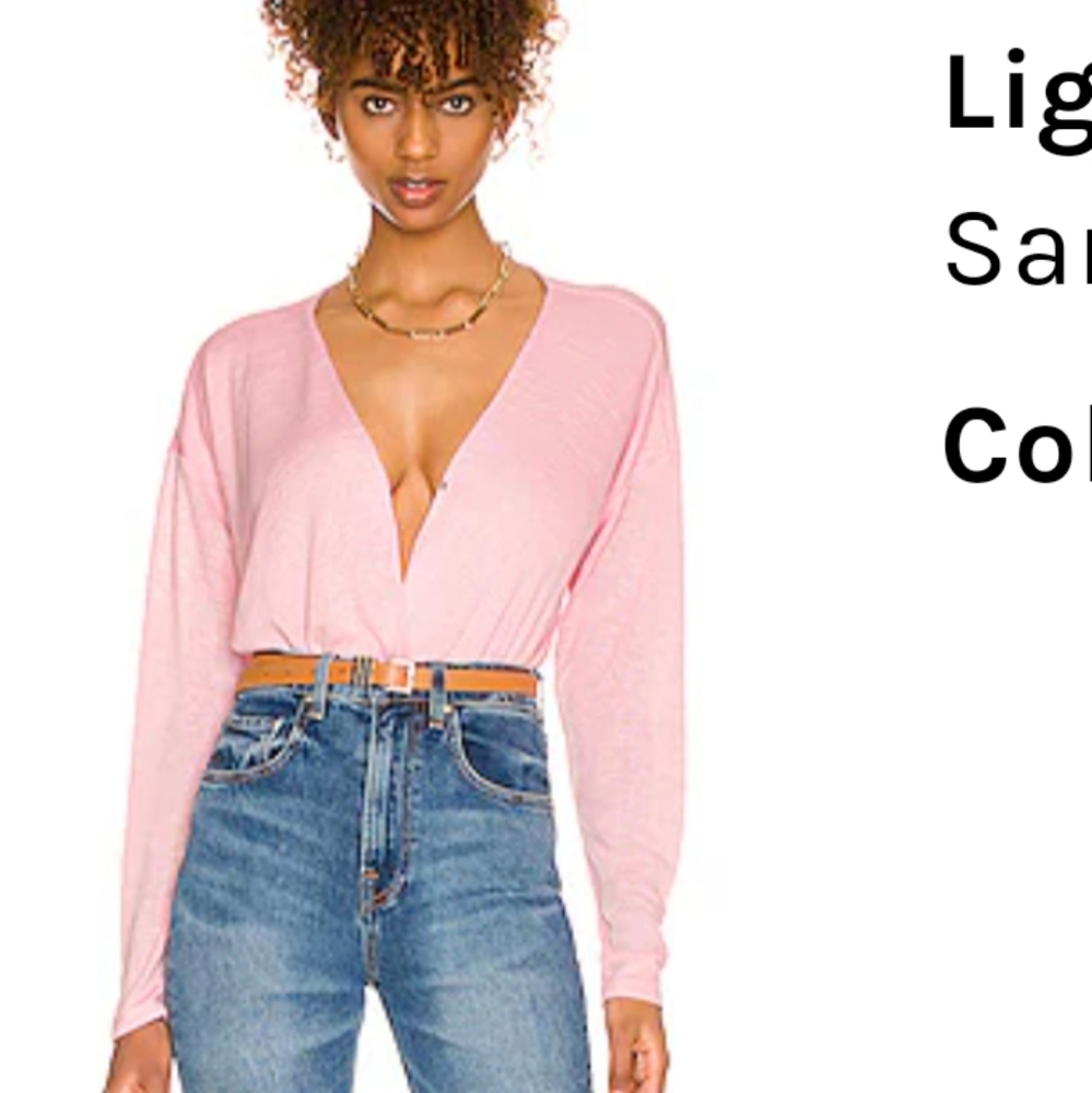 Sanctuary knit pink flamingo top